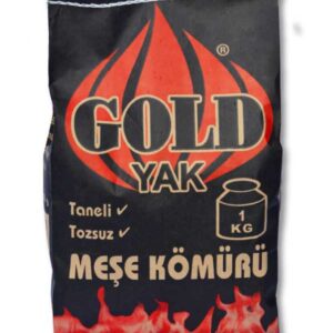 Gold Yak Meşe Mangal Kömürü 1 Kg.